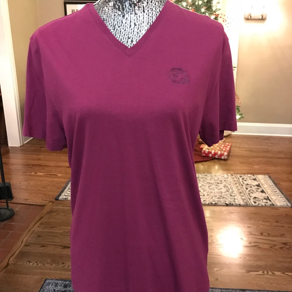 Versace Collection Medusa Logo V-neck T-Shirt -M